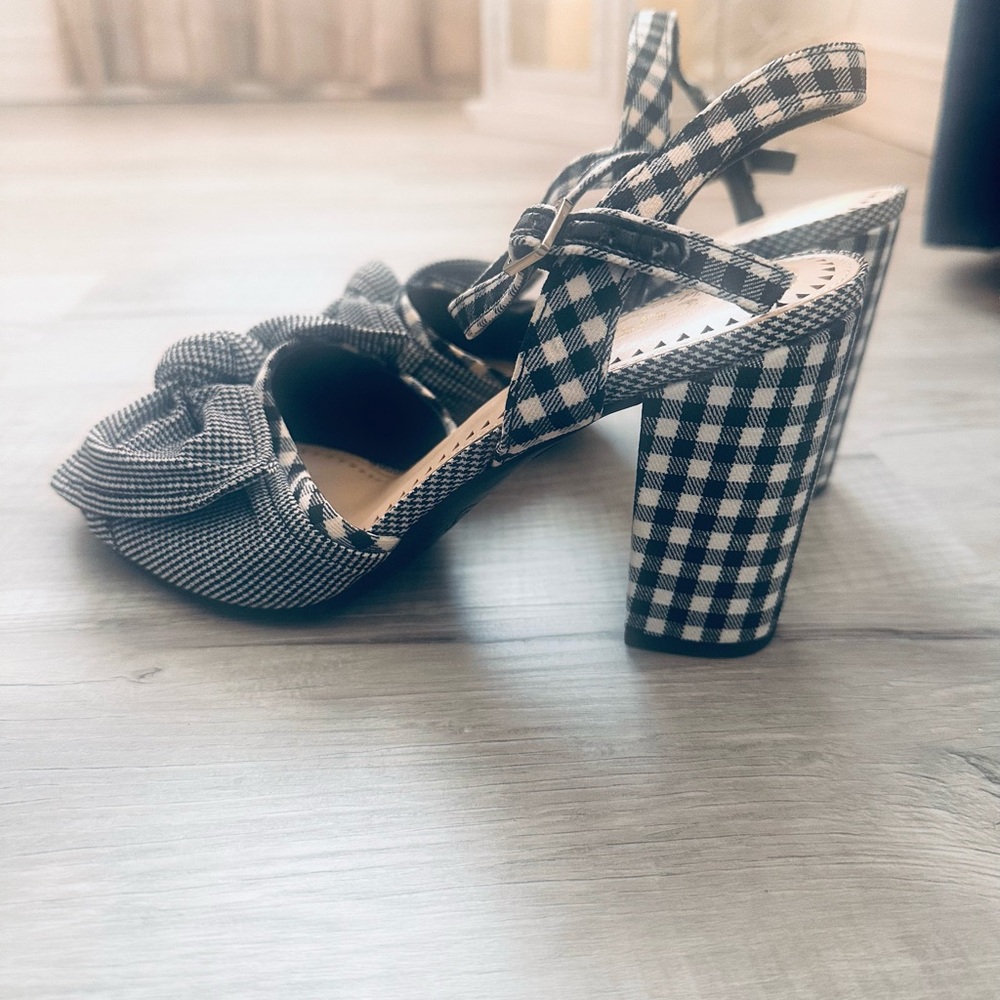 Circus by Sam Edelman Black and White Gingham Heels